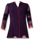 Dark Purple Chiffon Suit - Indian Dress