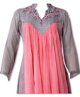 Pink/Grey Chiffon Suit- Indian Dress