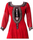 Red/Black Chiffon Suit- Indian Dress