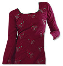 Dark Magenta Georgette Suit- Pakistani Casual Dress