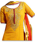 Mustered/Red Georgette Suit- Indian Dress