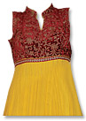 Maroon/Yellow Chiffon Suit- Indian Dress