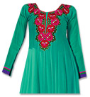 Sea Green Georgette Suit- Indian Semi Party Dress