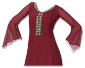 Maroon Georgette Suit- Indian Semi Party Dress