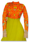 Parrot Green Chiffon Suit