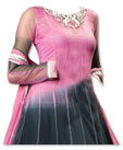 Black/Tea Pink Chiffon Suit- Indian Dress