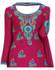 Magenta Georgette Suit- Indian Semi Party Dress