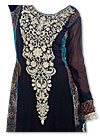 Black/Aqua Georgette Suit- Indian Semi Party Dress