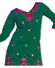 Green/Pink Georgette Suit- Pakistani Casual Dress