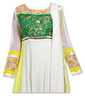 White/Yellow Chiffon Suit- Indian Dress