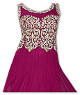 Dark Purple Chiffon Suit- Indian Semi Party Dress