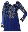 Blue Chiffon Suit- Indian Semi Party Dress