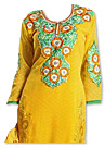 Yellow Georgette Suit- Indian Semi Party Dress