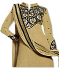 Beige Georgette Suit- Indian Semi Party Dress