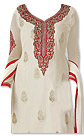 White Chiffon Suit- Indian Semi Party Dress