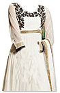 White Chiffon Suit- Indian Semi Party Dress