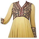 Beige Chiffon Suit- Indian Semi Party Dress