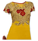 Yellow/Maroon Georgette Suit