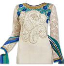 Off-White Chiffon Suit- Indian Dress