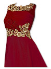 Maroon Chiffon Suit- Indian Semi Party Dress