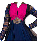 Navy Blue Chiffon Suit