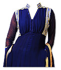 Blue Georgette Suit- Indian Semi Party Dress