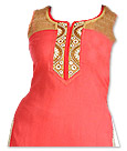 Dark Peach Chiffon Suit- Pakistani Casual Clothes