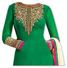 Green Georgette Suit- Indian Semi Party Dress