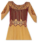 Beige Chiffon Suit- Indian Semi Party Dress