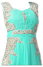 Turquoise Chiffon Suit- Indian Semi Party Dress