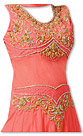 Peach Chiffon Suit- Indian Semi Party Dress