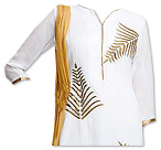 White Georgette Suit- Pakistani Casual Clothes