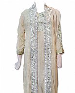 Fawn Chiffon Suit- Indian Clothes