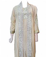 Fawn Chiffon Suit- Indian Semi Party Dress