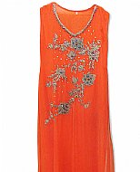 Orange Chiffon Suit- Indian Dress