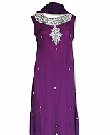 Indigo Chiffon Suit- Indian Semi Party Dress