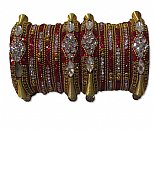 Metallic Bangles - Red