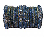 Metallic Bangles - Blue