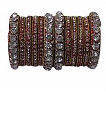 Metallic Bangles - Maroon