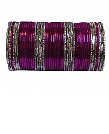 Metallic Bangles - Dark Magenta