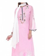 Pink Chiffon Suit- Pakistani Casual Clothes