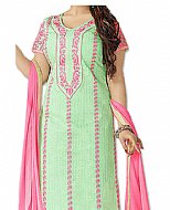 Mint/Pink Georgette Suit- Indian Semi Party Dress