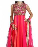 Magenta/Hot Pink Georgette Suit