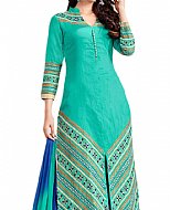 Turquoise Georgette Suit- Indian Semi Party Dress