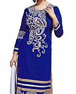 Royal Blue Georgette Suit- Indian Semi Party Dress