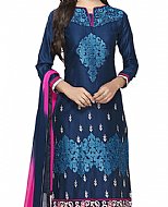 Navy Blue Georgette Suit- Indian Semi Party Dress