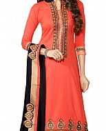 Orange Georgette Suit- Indian Semi Party Dress