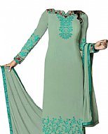 Light Green Georgette Suit- Indian Semi Party Dress