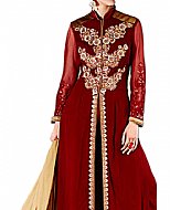 Maroon Chiffon Suit- Indian Dress