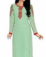 Mint Georgette Suit- Indian Semi Party Dress